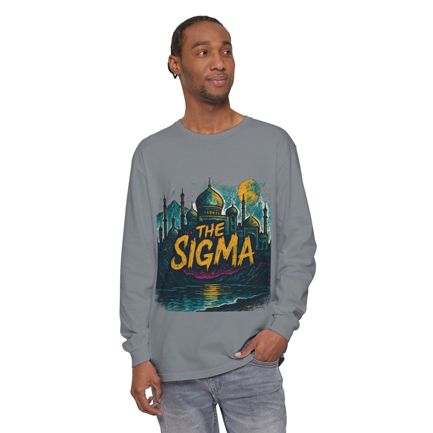 The Sigma Long Sleeve Tee — Vintage Mosque Graphic