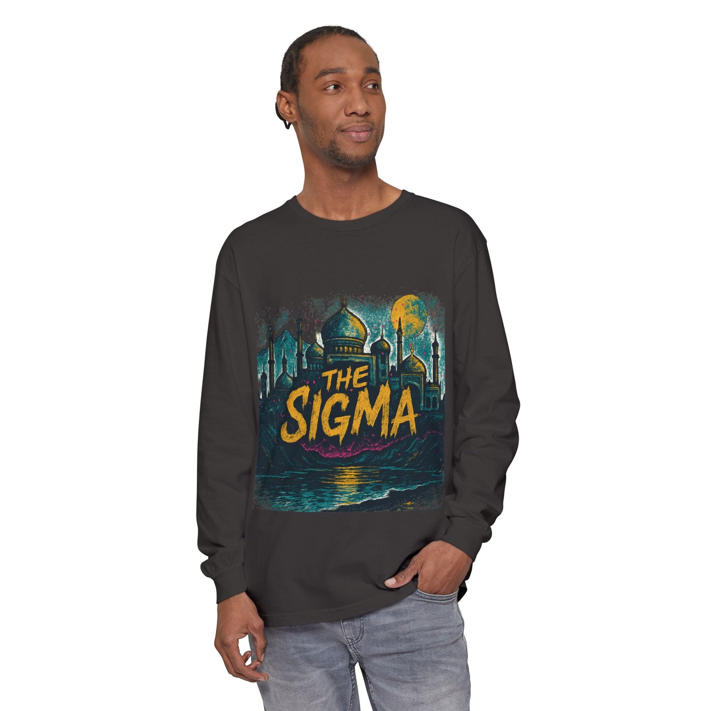 The Sigma Long Sleeve Tee — Vintage Mosque Graphic