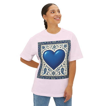 Midnight Run Blue Heart Oversized Tee