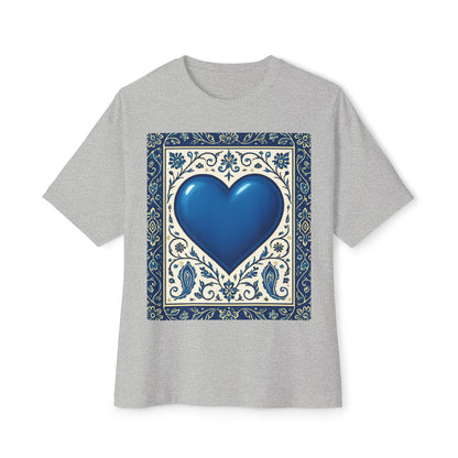 Midnight Run Blue Heart Oversized Tee