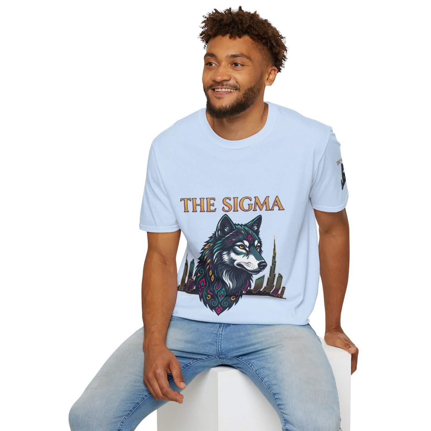The Sigma Wolf T-Shirt — Urban Wolf Skyline Graphic Tee