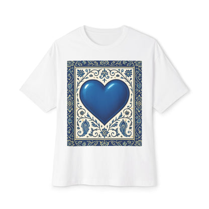 Midnight Run Blue Heart Oversized Tee