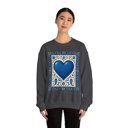 Blue Heart Midnight Run Crewneck Sweatshirt