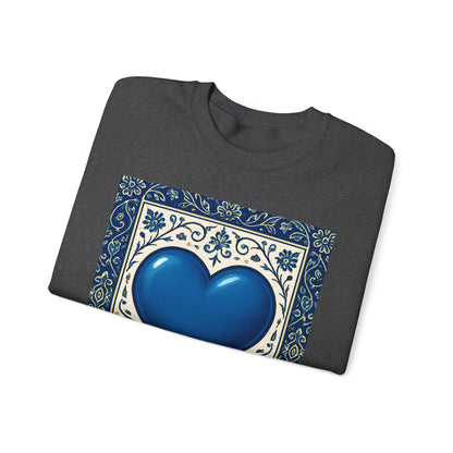 Blue Heart Midnight Run Crewneck Sweatshirt
