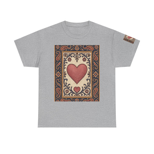Vintage Heart Graphic Unisex Heavy Cotton Tee